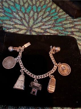 Castelan Mexican Themed Large  Charm Bracelet